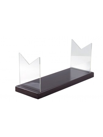 Support Shofar Base en bois Côtés pliants en acrylique %96 Fo... | Supports de Shofar