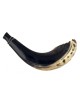 Shofar en Corne de Bélier Style Marocain Couleur Foncé avec... | Shofars en corne de bélier