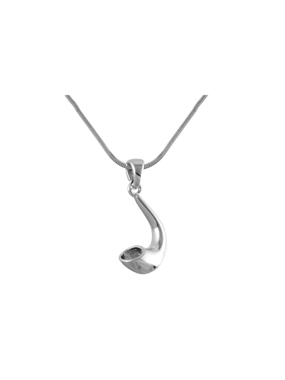 Collier pendentif Shofar en corne de bélier en argent... | Sacs et accessoires Shofar