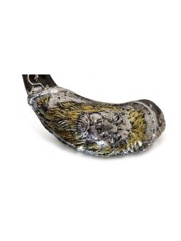 Corne de Bélier Décorative Shofar Or et Argent... | Shofars en argent sterling