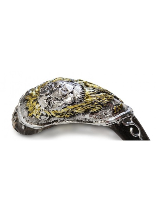 Corne de Bélier Décorative Shofar Or et Argent... | Shofars en argent sterling