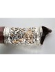 Shofar yéménite en argent Lion et agneau Design | Shofars en argent sterling