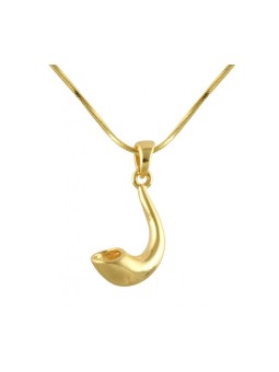 Rhodium Plated Pendant Necklace Shofar ... | Shofar Bags & accessories