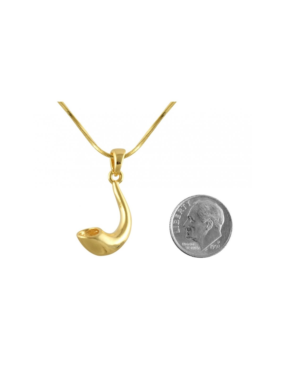 Collier pendentif plaqué rhodium Shofar... | Sacs et accessoires Shofar