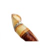 Jumbo Yéménite peint à la main Shofar Jérusalem Design | Shofars yéménites