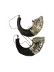 Récipient d'onction en corne de bélier en argent sterling... | Shofars en argent sterling