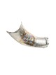 Shofar yéménite décoratif en argent sterling... | Shofars en argent sterling