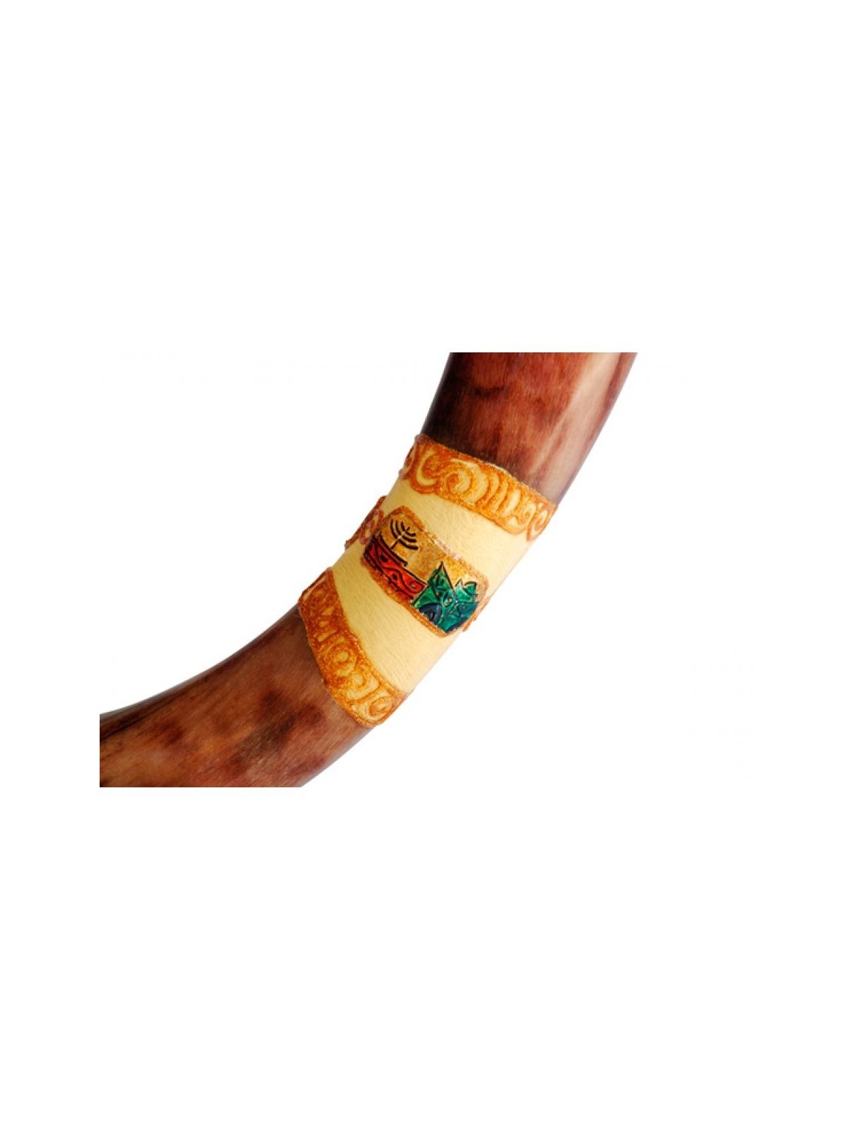 Jumbo Yéménite Peint à la main Shofar Coloré Jeru... | Shofars yéménites