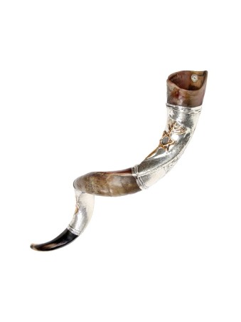 Temple Menorah Étoile de David Argent Yémen... | Shofars en argent sterling