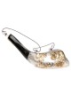 Récipient d'onction en corne de bélier en argent sterling... | Shofars en argent sterling