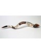 Conception du tabernacle Shofar yéménite en argent | Shofars en argent sterling