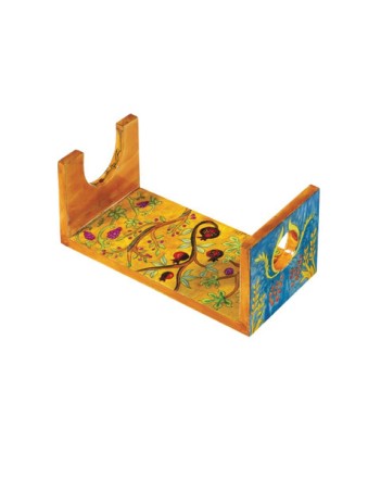 Yair Emanuel Hand Painted Wood Stand for Larg... | Rosh Hashanah Gifts