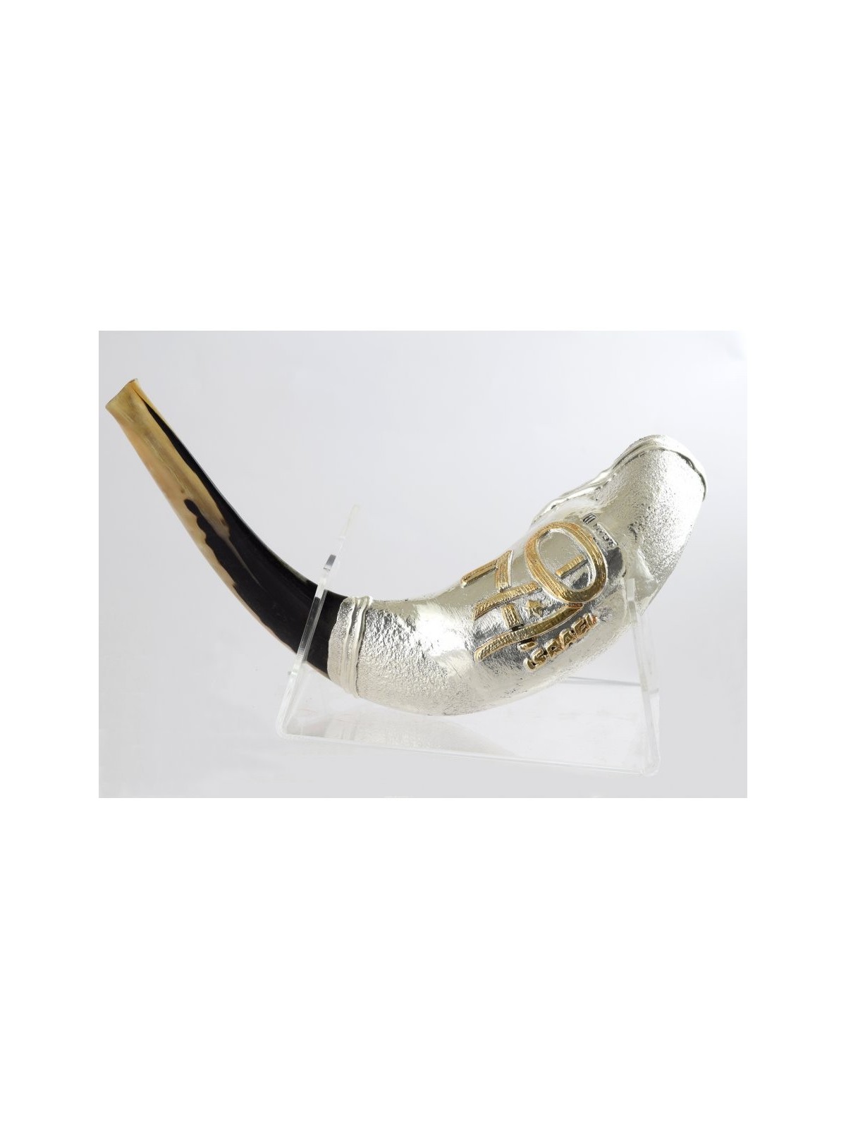 ישראל 70 כסף סטרלינג Rams Horn Shofa... | שופרות מכסף סטרלינג