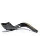 Shofar en corne de bélier noir poli avec sac et cl... | Shofars en corne de bélier