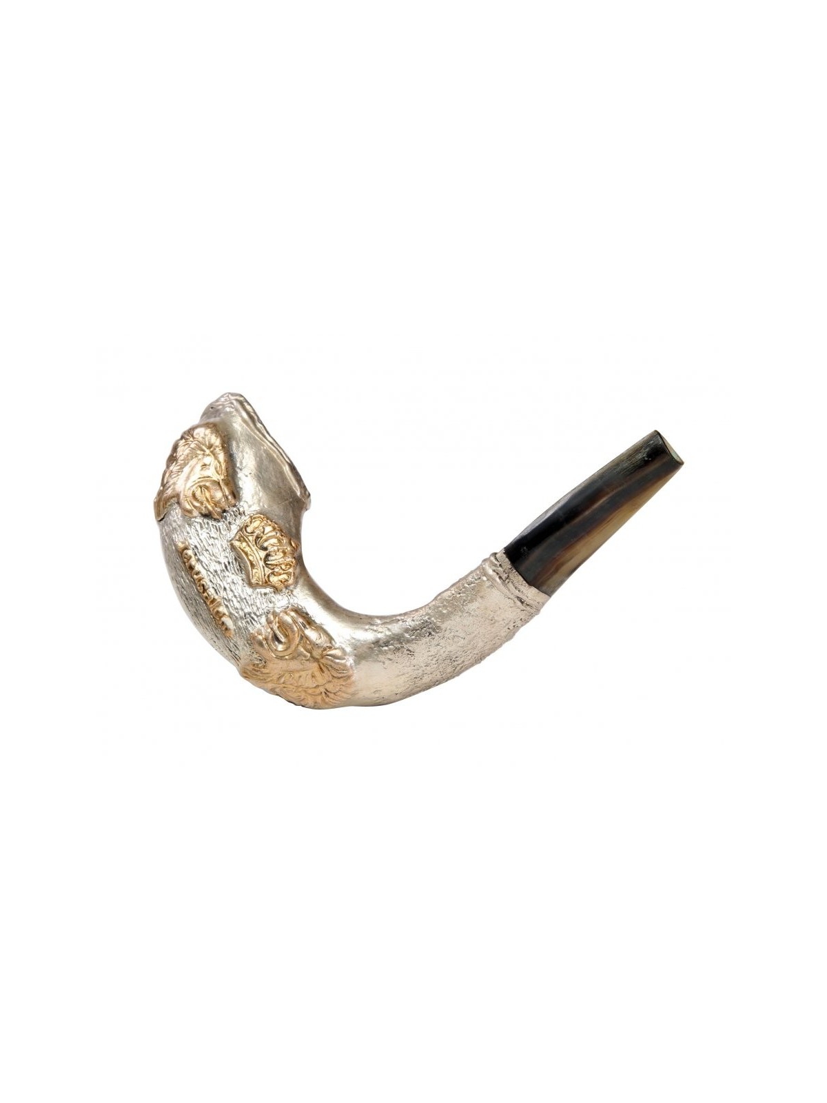 Lion de Juda en argent sterling corne de bélier S... | Shofars en argent sterling