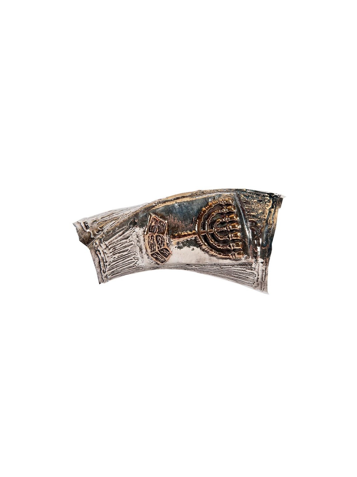 Motif de Jérusalem en argent sterling yéménite... | Shofars en argent sterling