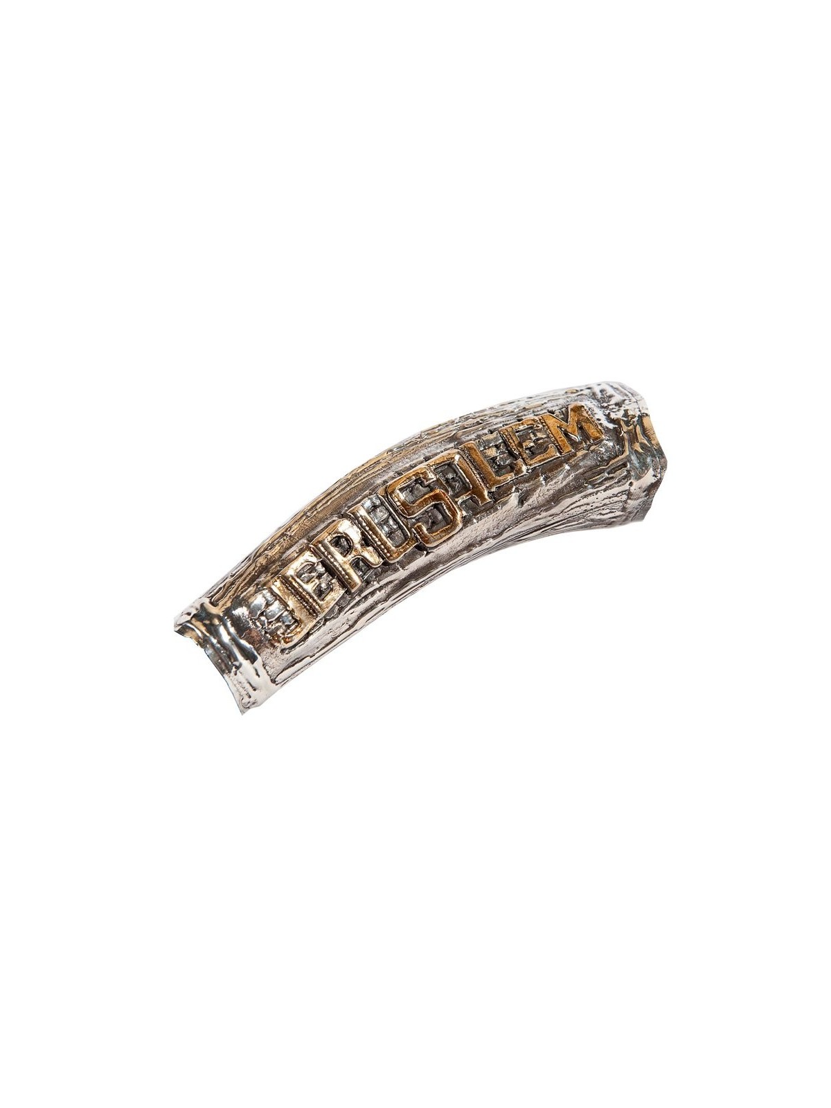 Motif de Jérusalem en argent sterling yéménite... | Shofars en argent sterling