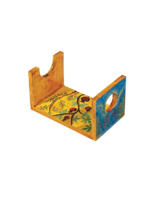 Yair Emanuel Hand Painted Wood Stand for ... | Jewish Gift from Israel