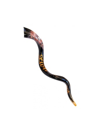 Lion de Shofar yéménite peint à la main de collectionneurs... | Shofars décorés