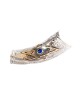 Étoile de David en pierre bleue en argent sterling... | Shofars en argent sterling