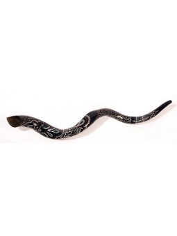 Collectionneurs peints à la main yéménites Shofar Beadwor... | Shofars décorés