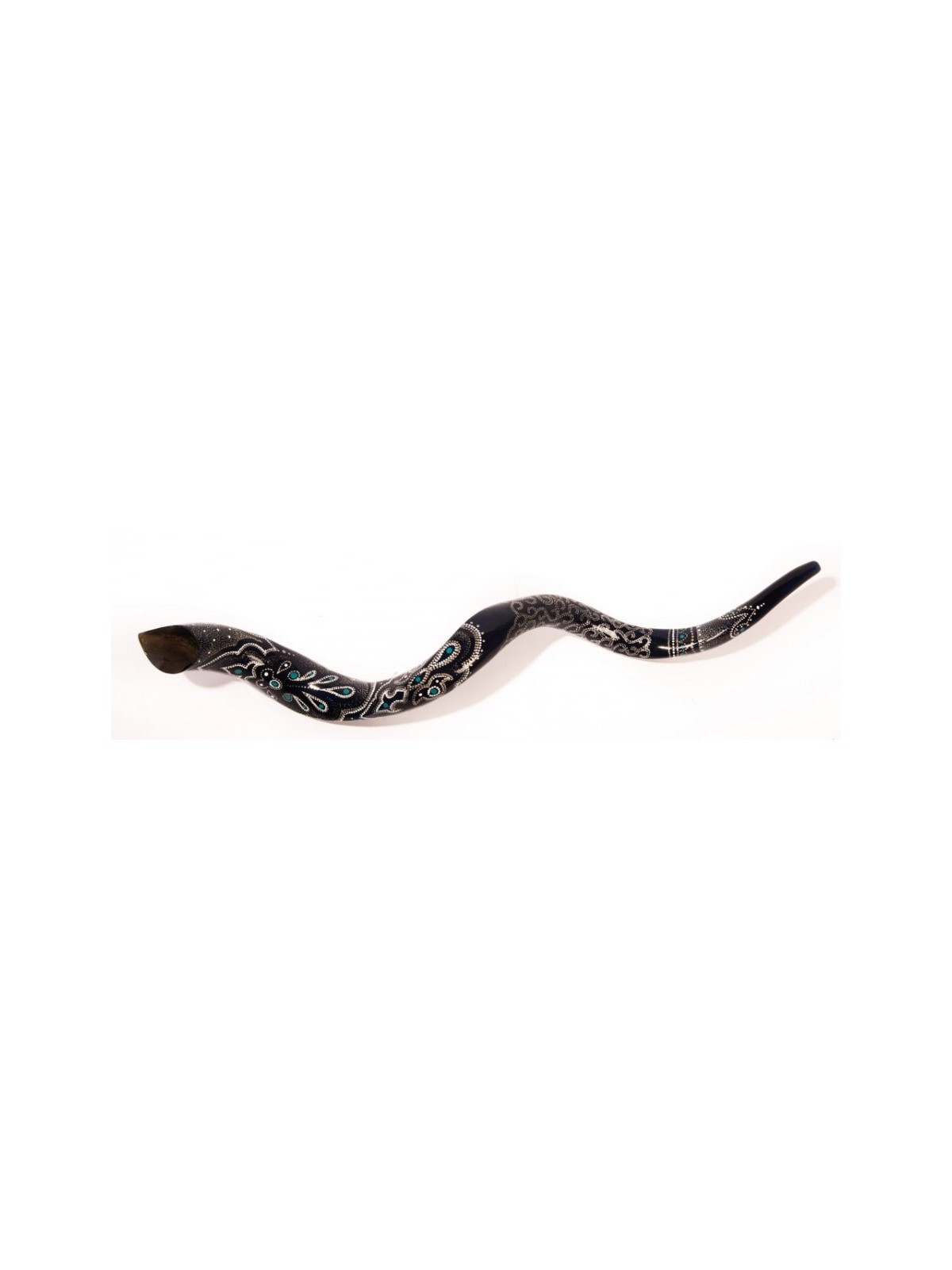 Collectionneurs peints à la main yéménites Shofar Beadwor... | Shofars décorés