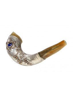 Sonnez le Grand Shofar Bénédiction Argent Ra... | Shofars en argent sterling