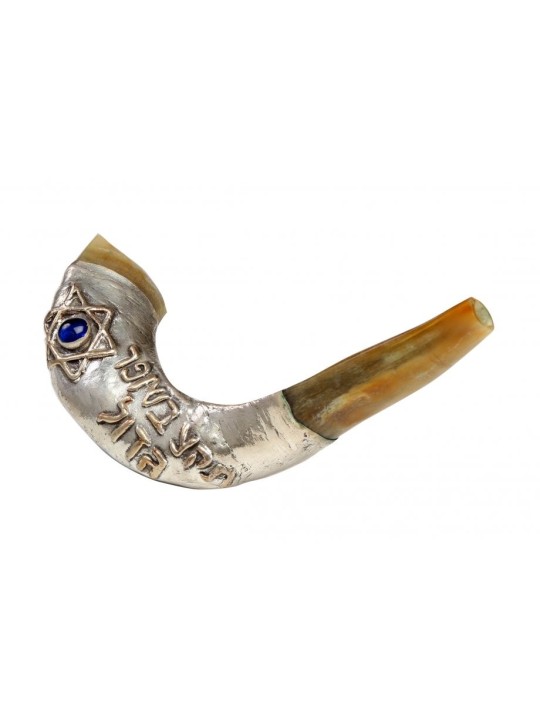 Sonnez le Grand Shofar Bénédiction Argent Ra... | Shofars en argent sterling