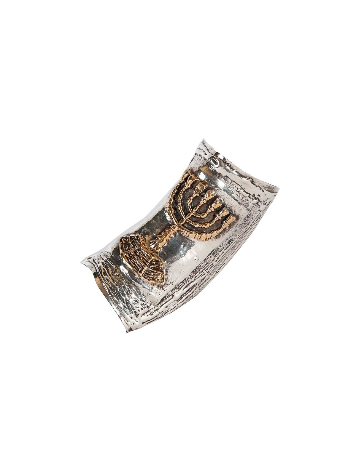 Menorah à sept branches en argent sterling Yeme... | Shofars en argent sterling