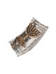 Menorah à sept branches en argent sterling Yeme... | Shofars en argent sterling