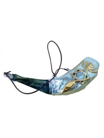 Anointing Sterling Silver Rams Horn Shofar | Sterling Silver Shofars