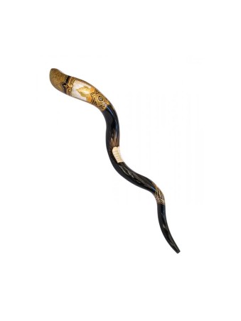 Shofar Ten Com yéménite peint à la main pour collectionneurs... | Shofars décorés