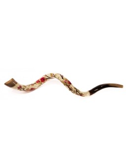 Collectionneurs Shofar Pomegra yéménite peint à la main... | Shofars décorés