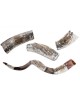 Pièce de palmier dattier et argent sterling de Jérusalem... | Shofars en argent sterling