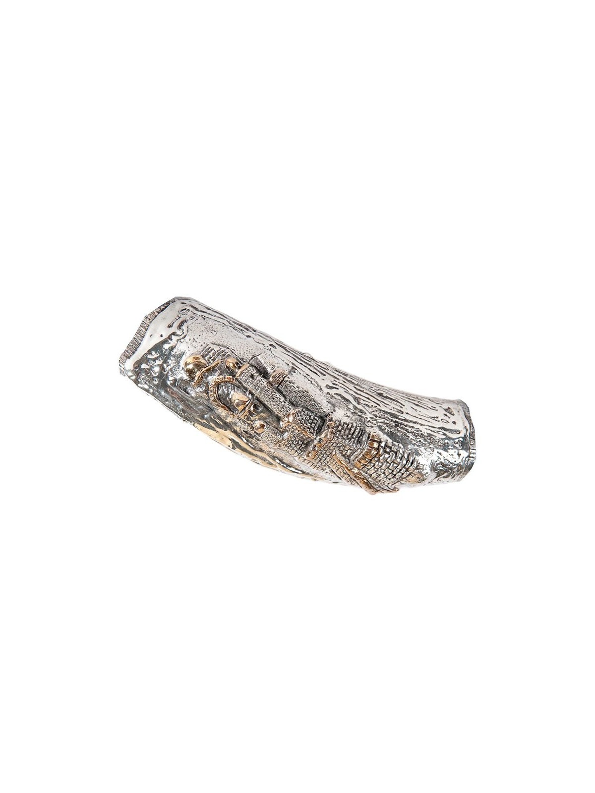 Pièce de palmier dattier et argent sterling de Jérusalem... | Shofars en argent sterling