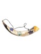 Onction peinte Yéménite Shofar Étoile de David | Shofars décorés