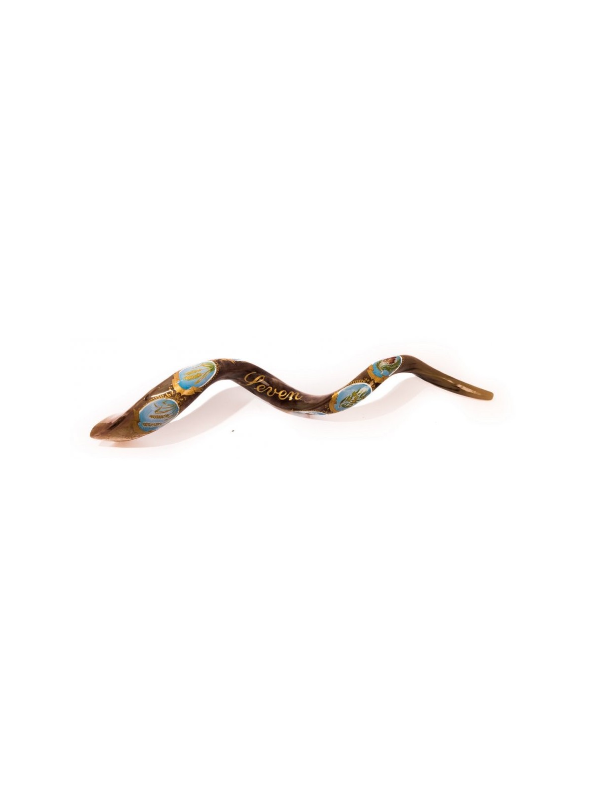 Collectors Hand Painted Yemenite Shofar Seven S... | Decorated Shofars