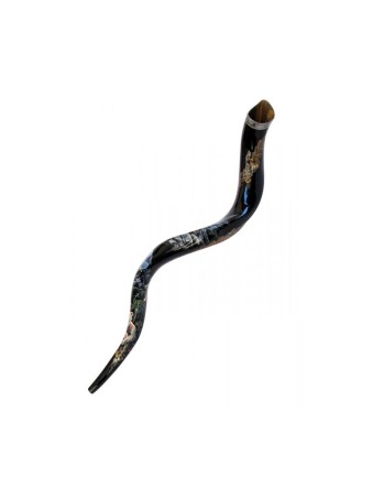 Collectors Hand Painted Yemenite Shofar Noahs Ark | Decorated Shofars