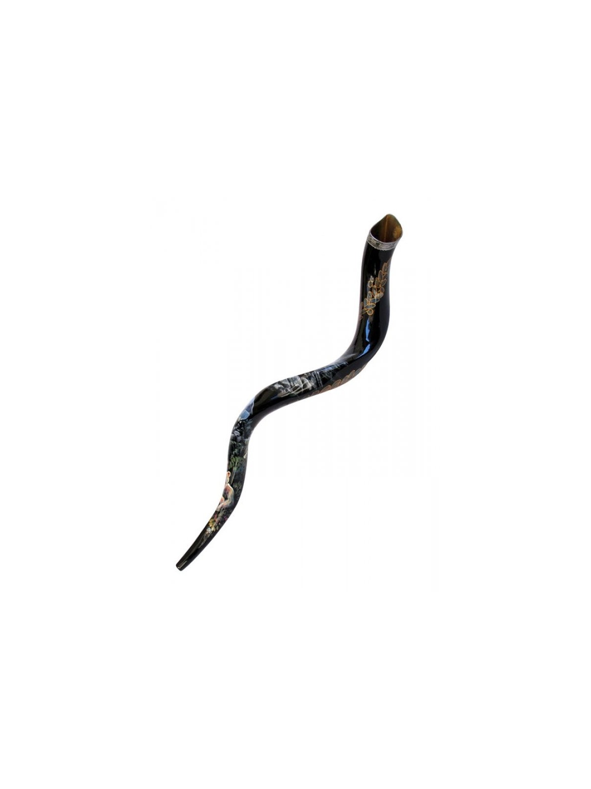 Collectors Hand Painted Yemenite Shofar Noahs Ark | Decorated Shofars