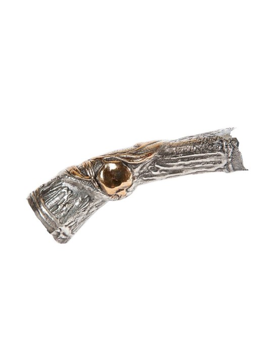 Shofar yéménite décoratif avec argent sterling... | Shofars en argent sterling