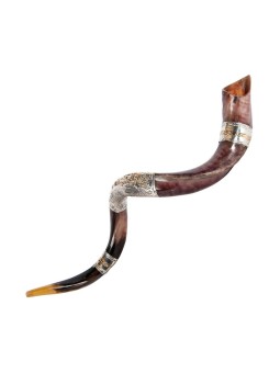 Vieille ville de Jérusalem en argent sterling yéménite... | Shofars en argent sterling