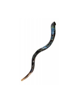 Collectionneurs peints à la main yéménites Shofar Grapevine | Shofars décorés