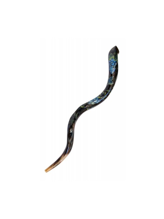 Collectionneurs peints à la main yéménites Shofar Grapevine | Shofars décorés
