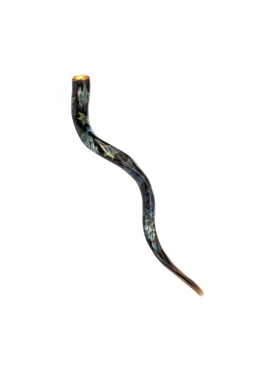Collectionneurs peints à la main yéménites Shofar Grapevine | Shofars décorés