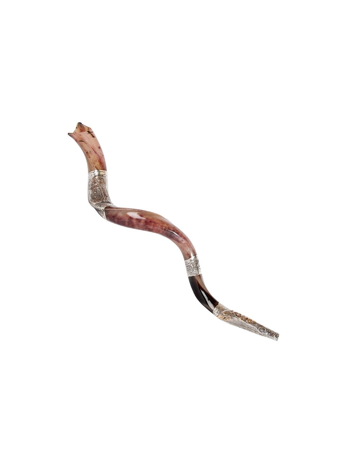 Conception de Jérusalem bicolore en argent sterling... | Shofars en argent sterling