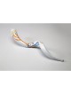 Shofar yéménite peint à la main avec meno à 7 branches... | Shofars décorés