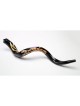 Shofar yéménite peint à la main avec menorah étoile... | Shofars décorés