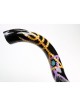 Shofar yéménite peint à la main avec menorah étoile... | Shofars décorés
