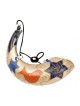 Painted Dove of Peace Anointing Rams Horn Shofar | Decorated Shofars