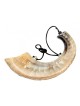 Colombe peinte de la paix onction corne de bélier Shofar | Shofars décorés
